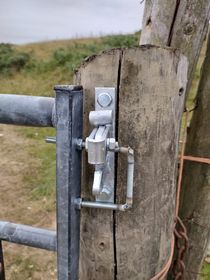 Simple gate latch with d ring 